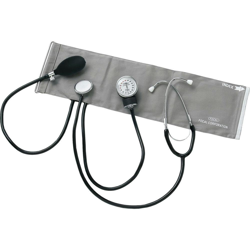 FOCAL アネロイド血圧計 FC-101 聴診器一体型 ×1点【送料込み】 ＃4516638002409