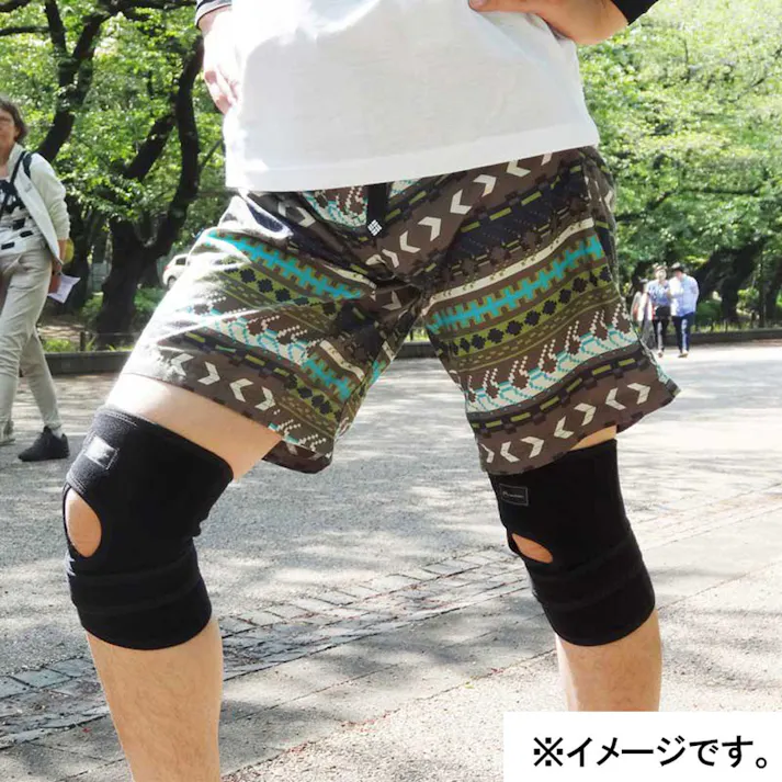 ニーレスキューオープン ひざ用サポーター ブラック Lサイズ ×1点【送料込み】 #4519995426628