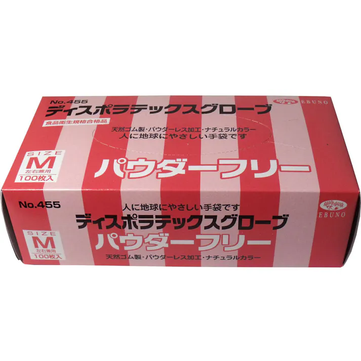 【業務用】ディスポ ラテックスグローブ(天然ゴム手袋) パウダーフリー Mサイズ 100枚入 ×1点【送料込み】 #4520951004101