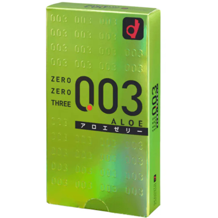 オカモト ゼロゼロスリー003 コンドーム アロエゼリー 10個入 ×1点【送料込み】 #4547691689603