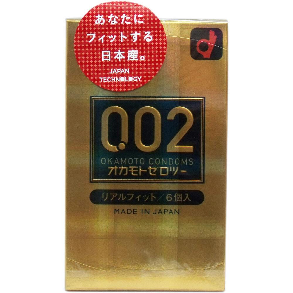 オカモトゼロツー リアルフィットコンドーム 6個入 ×1点【送料込み】 ＃4547691775948