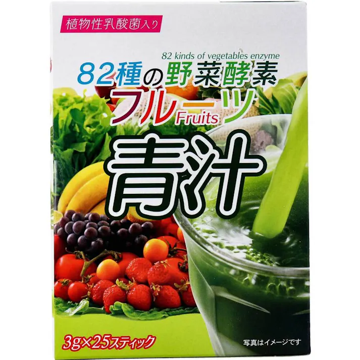 82種の野菜酵素 フルーツ青汁 3g×25スティック ×1点【送料込み】 #4560256051943