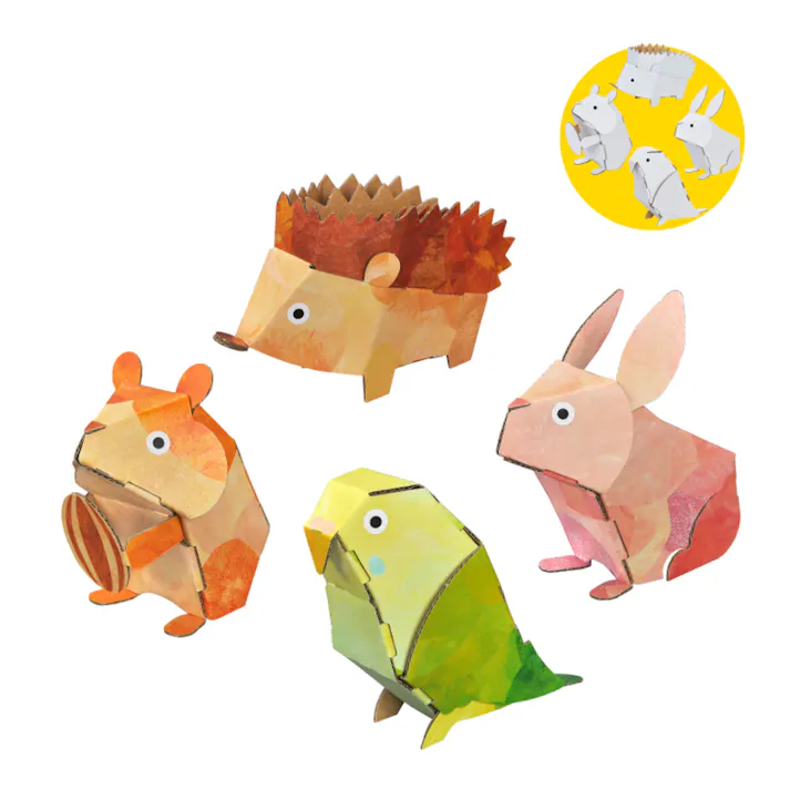 hacomo egg しょうどうぶつのたまご ダンボール工作キット ×1点【送料込み】 #4562201014881