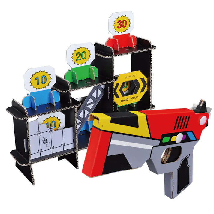 hacomo WOW ダンボールで遊ぼう! シューティングゲーム ダンボール工作キット ×1点【送料込み】 #4562201015079