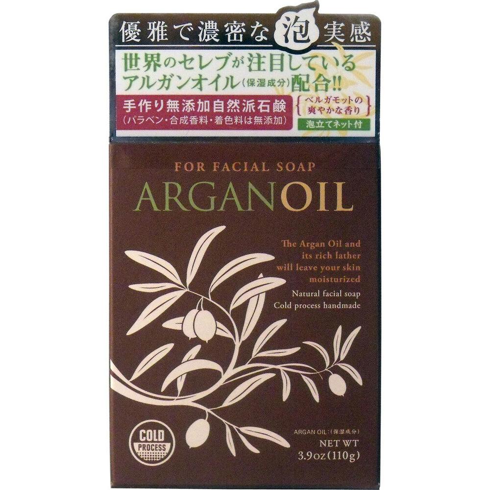 アルガンオイル フェイシャルソープ 110g 泡立てネット付 ×1点【送料込み】 ＃4571119649016