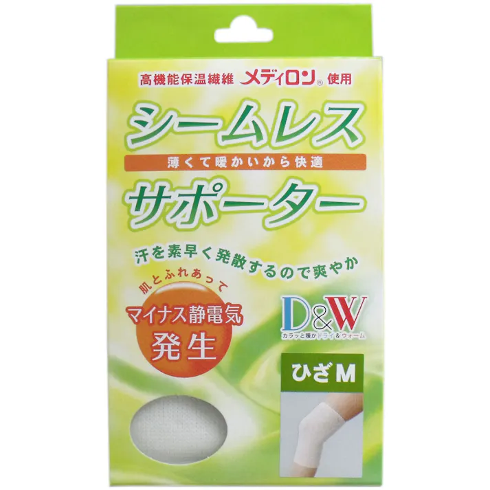シームレスサポーター ひざ用 Mサイズ 1枚入 ×1点【送料込み】 #4900723610752
