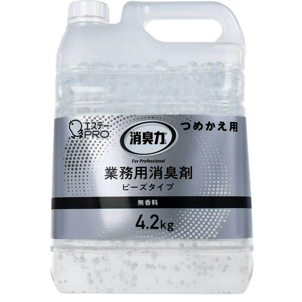消臭力 業務用 ビーズタイプ 特大 詰替用 無香料 4.2kg ×1点【送料込み】 ＃4901070130368
