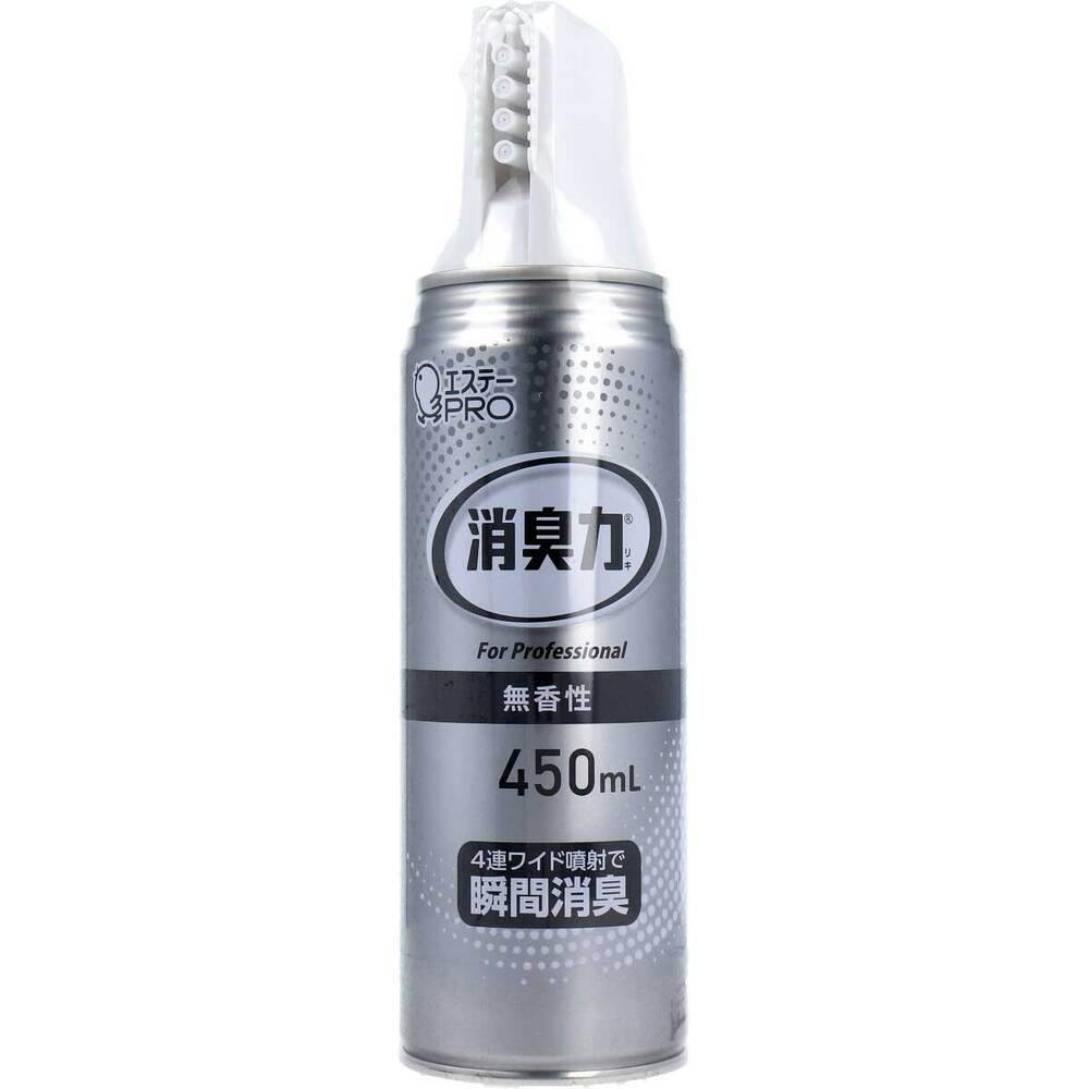 消臭力 業務用 ワイドスプレー 無香性 450mL ×1点【送料込み】 ＃4901070130498