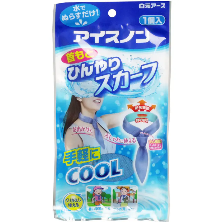 アイスノン 首もとひんやりスカーフ 1個入 ×1点【送料込み】 #4902407024381