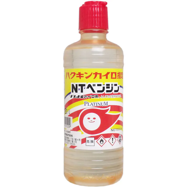 ハクキンカイロ指定 NTカイロ用ベンジン 500mL ×1点【送料込み】 #4904581101209