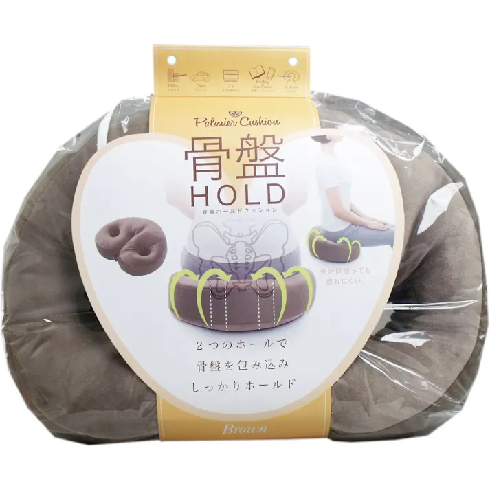 骨盤ホールドクッション ブラウン 1個入 ×1点【送料込み】 #4969133926204