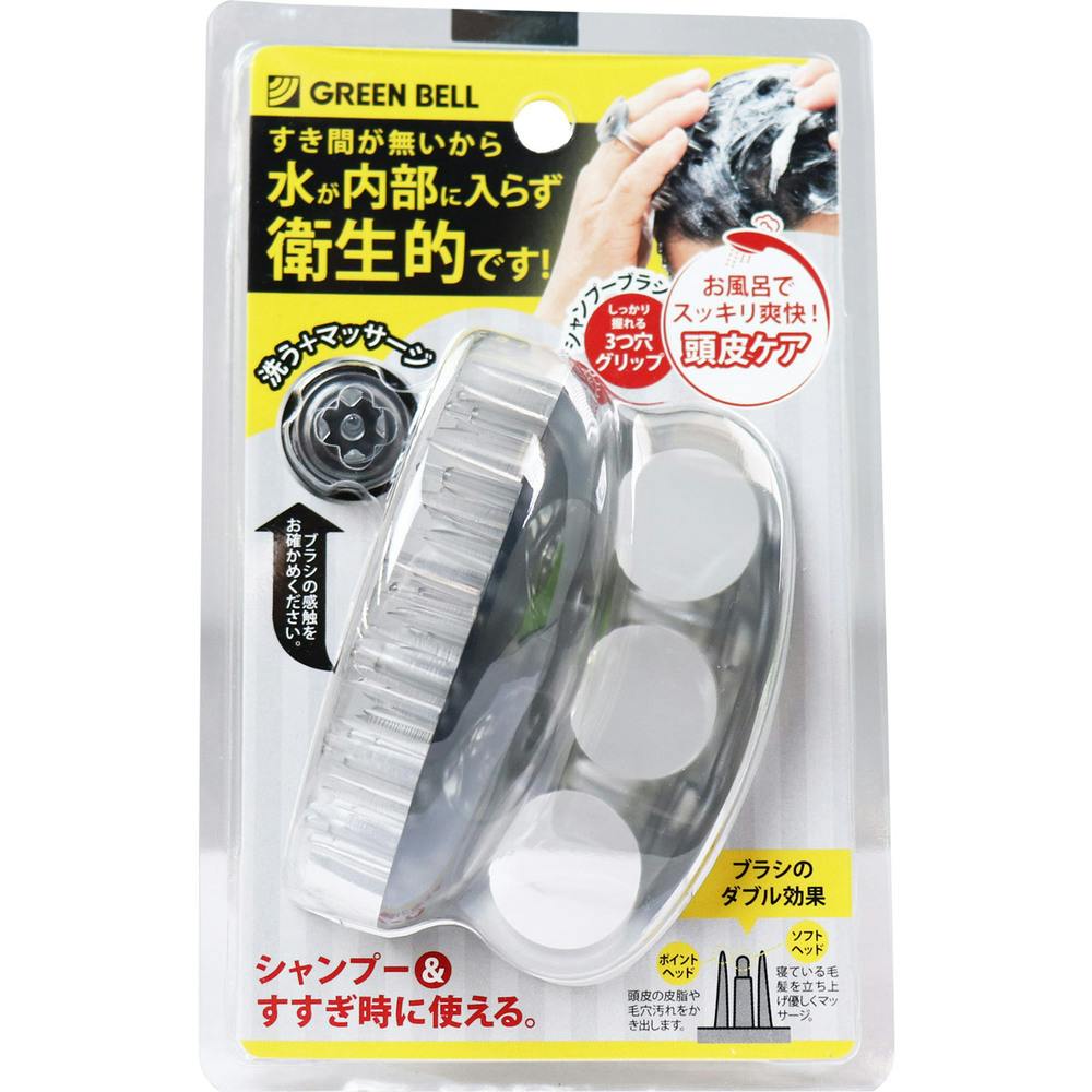 シャンプーブラシ ブラック SE-026 ×1点【送料込み】 ＃4972525701877