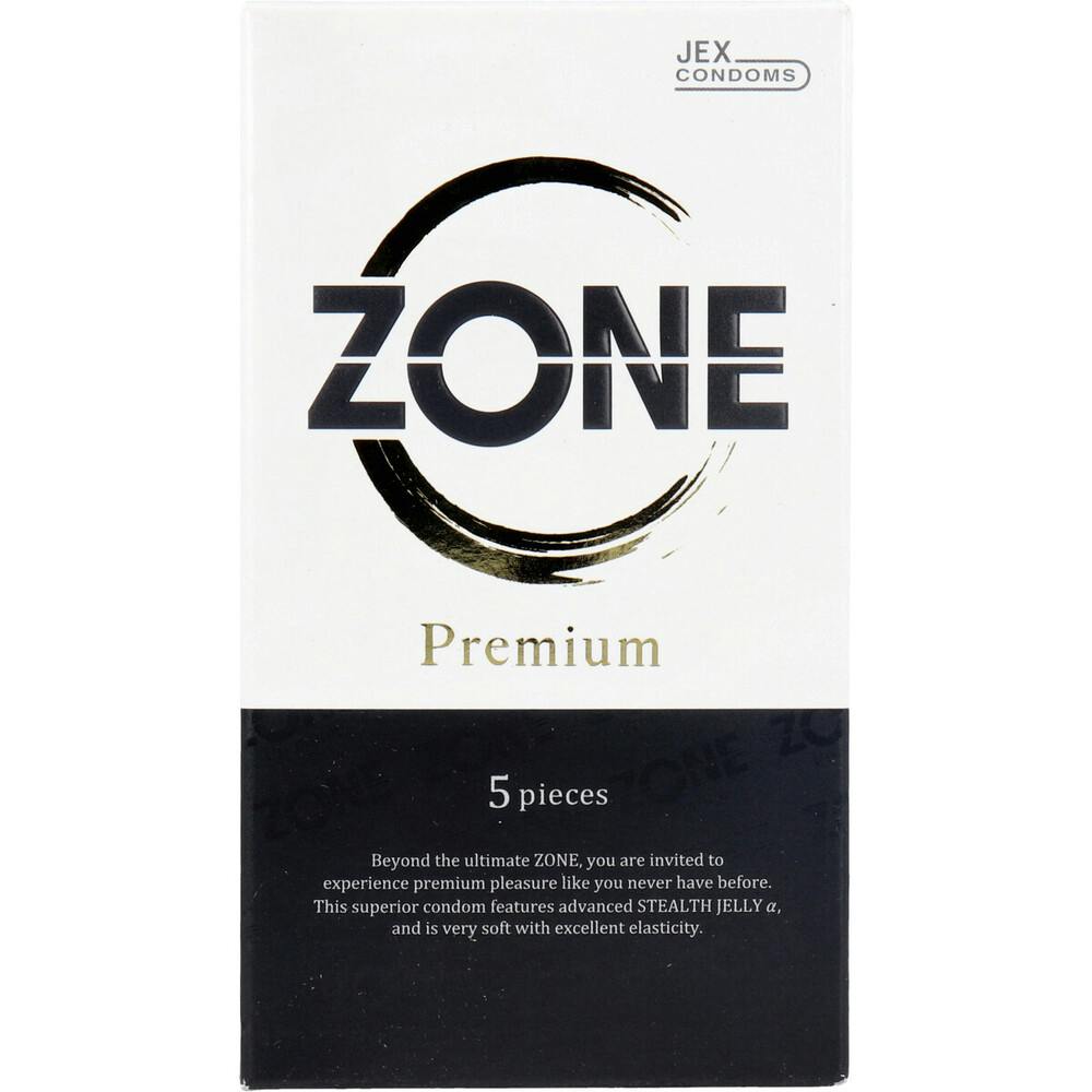 ZONE(ゾーン) コンドーム プレミアム ラテックス製 5個入 ×1点【送料込み】 ＃4973210030753