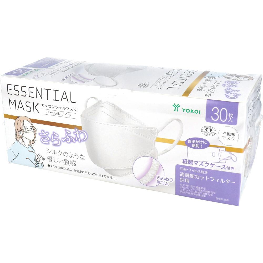 ����ӂ� ESSENTIAL MASK �s�D�z�}�X�N �p�[���z���C�g FD30-WH �����}�X�N�P�[�X�t�� 30���� ×1�_ ��4979773320041 �s�D�z�}�X�N