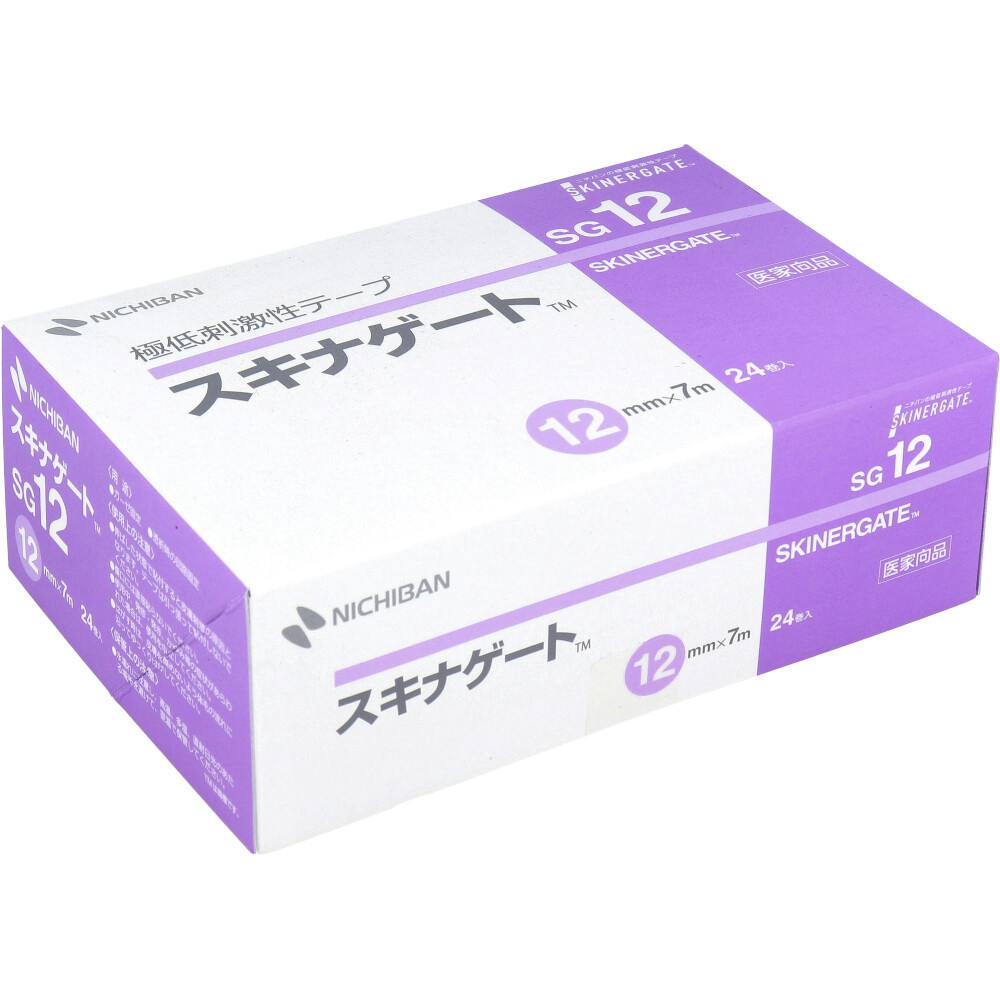 ニチバン 極低刺激性テープ スキナゲート SG12 12mm×7m 24巻入 ×1点【送料込み】 ＃4987167039257