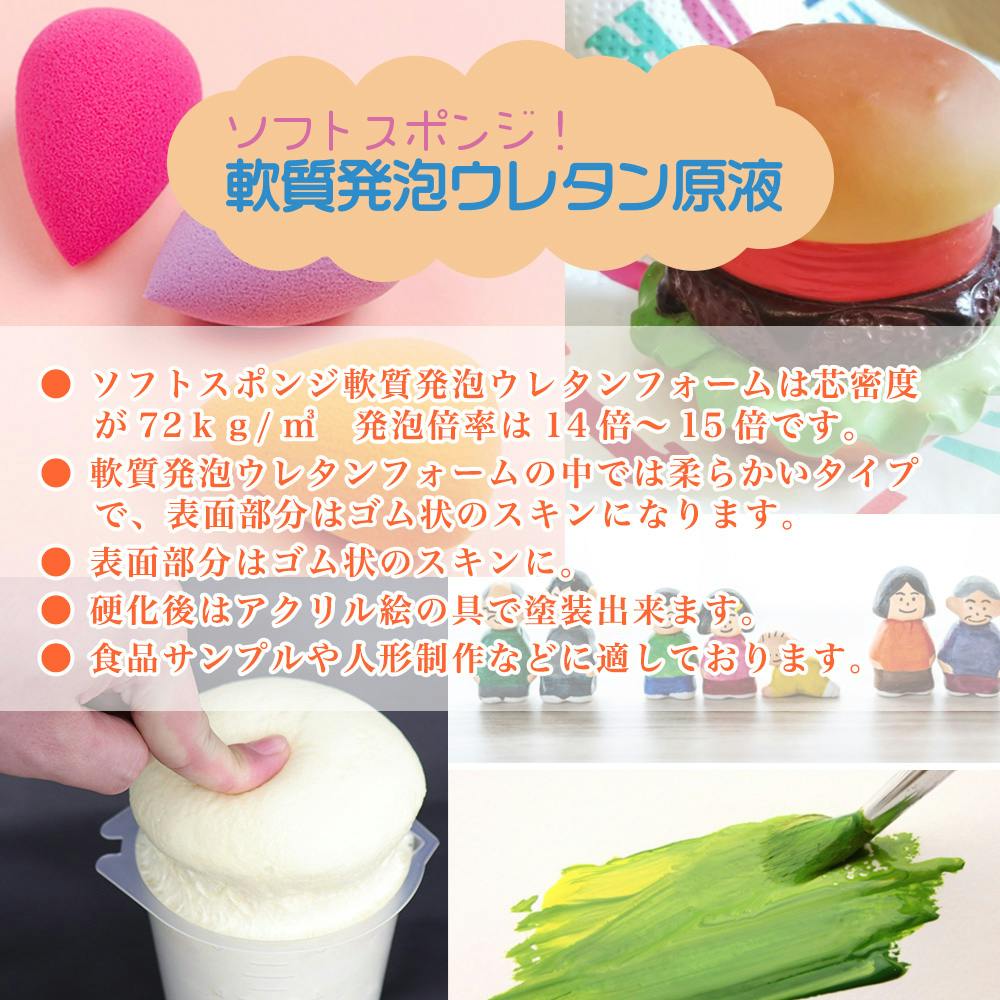 PROST ソフトスポンジ！軟質発泡ウレタン原液 4kgセット | ペンキ