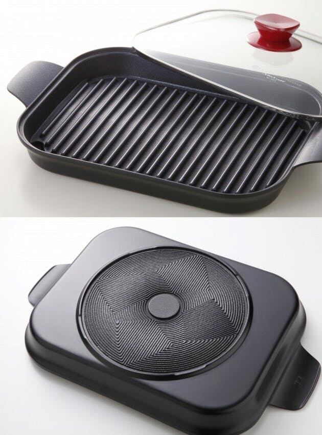 ビタクラフト グリルパン ボルドー シリコングリップ付き IH対応 速水