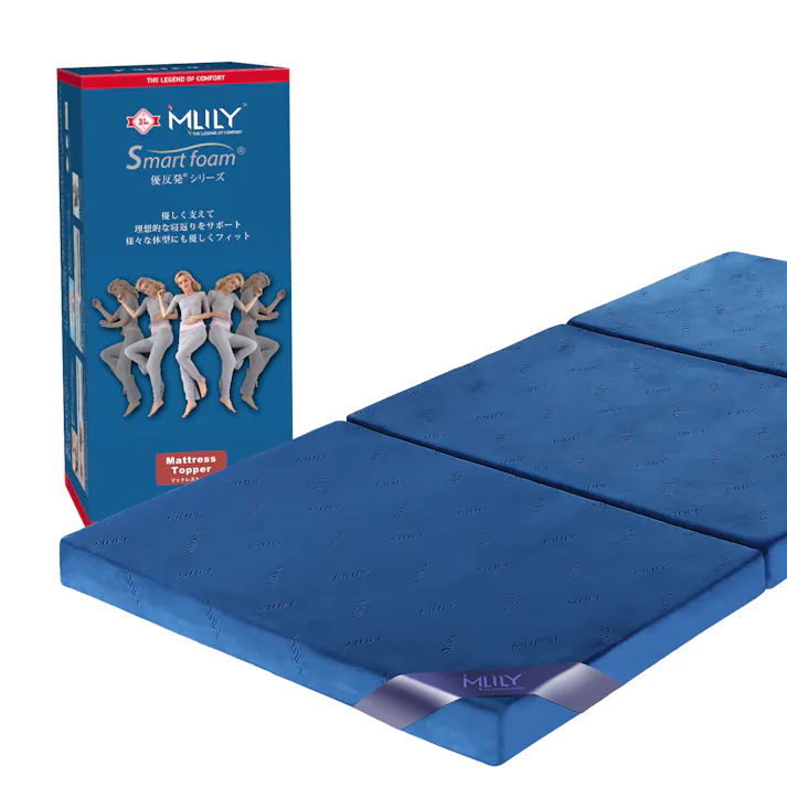 エムリリー 優反発 マットレス シングル 高反発 折り畳み 厚さ8cm【公式直販】2層構造 体圧分散 超高密度50D 敷布団 MLILY