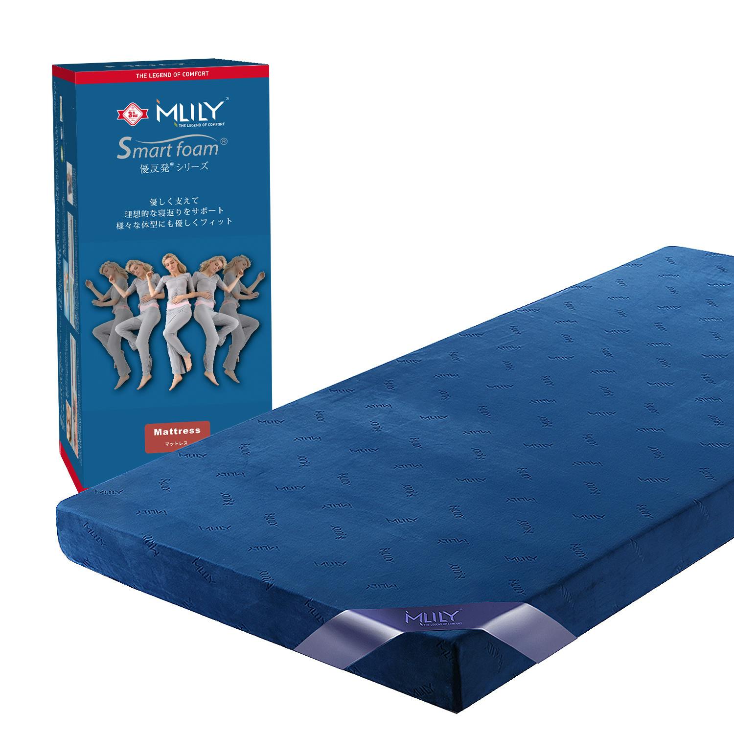 エムリリー 優反発 マットレス セミシングル 厚さ11cm【公式直販】2層構造 体圧分散 超高密度50D 敷布団 MLILY