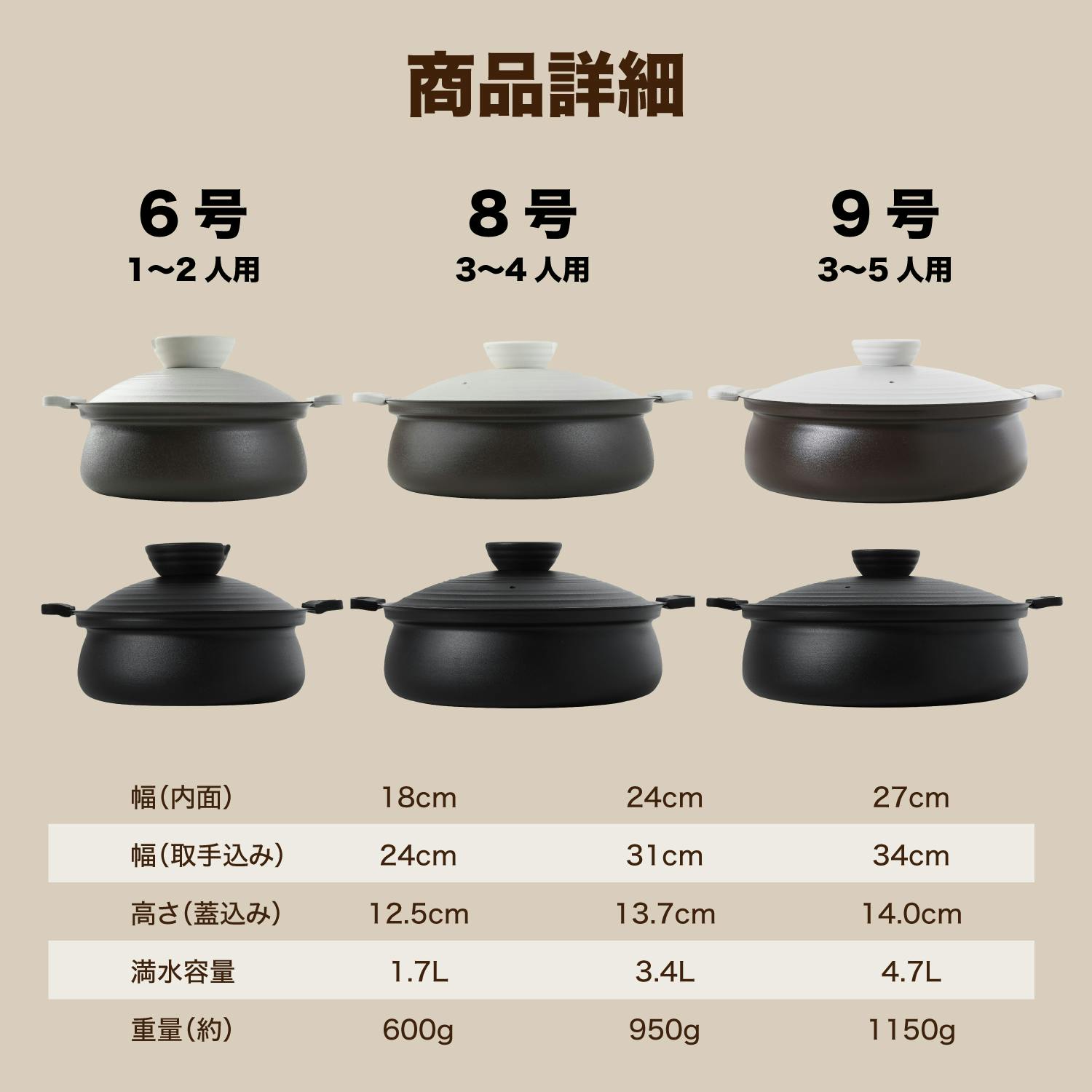 土鍋 【軽くて割れない土鍋風卓上鍋】 4∼5人用 ih対応 手入れ簡単