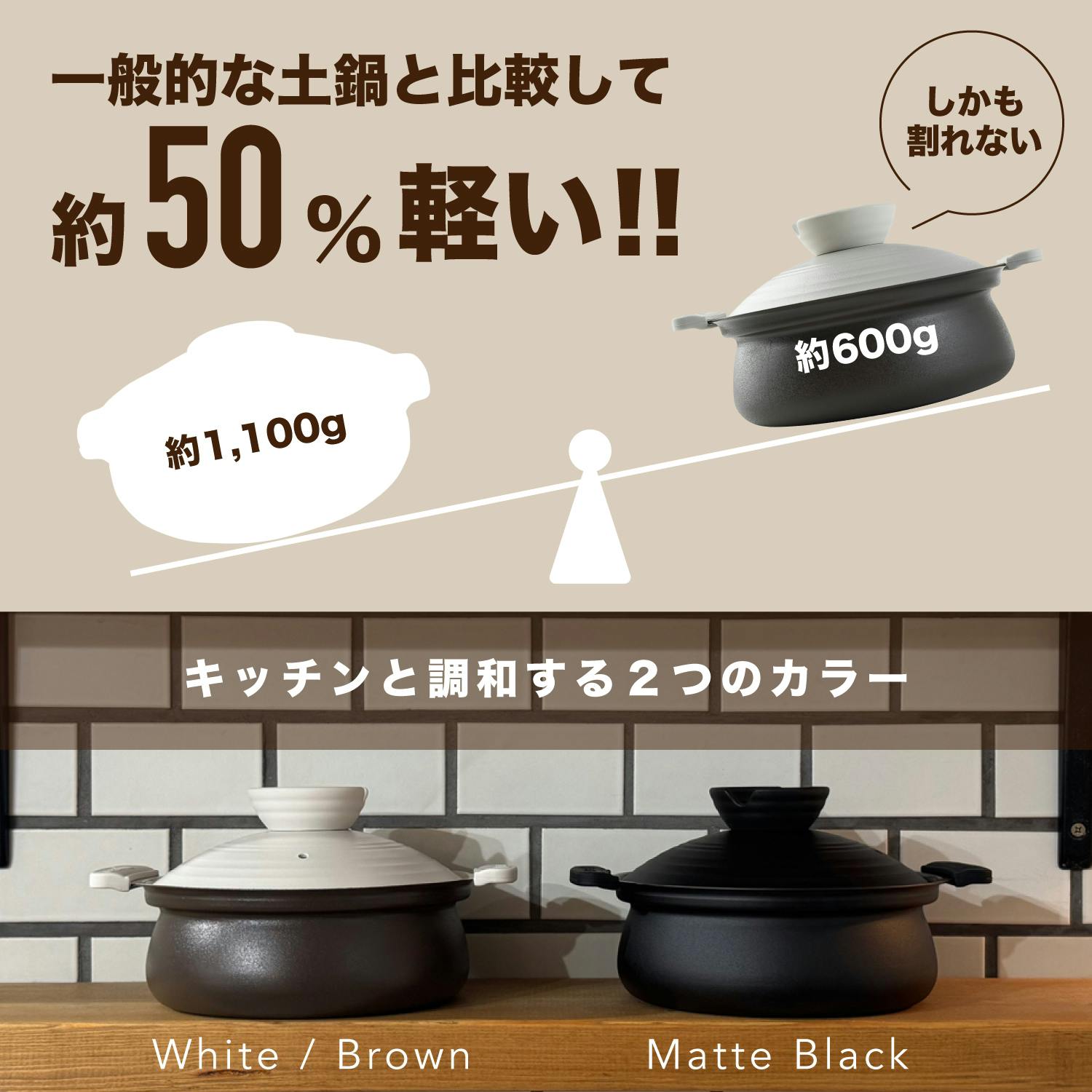 土鍋 【軽くて割れない土鍋風卓上鍋】 一人用 ih対応 手入れ簡単