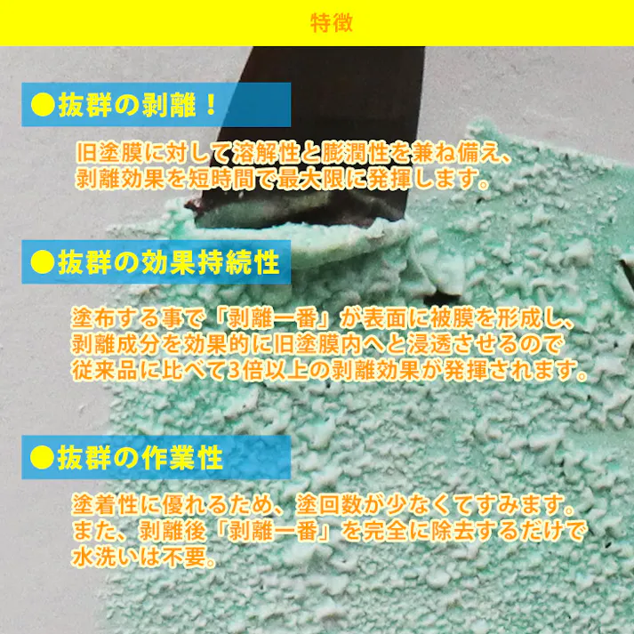 剥離剤 「剥離一番」 500g/リムーバー ウレタン塗料 外壁 超 強力 塗料