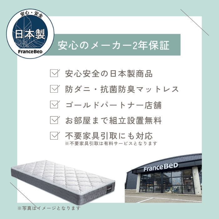 フランスベッド マットレス TW-100α M セミダブルサイズ 高密度連続