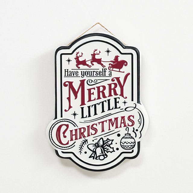 ヘッズ 装飾 W270×D30×H370mm レッド＆ブラック 1個 クリスマスデコレーションボード MERRYCHRISTMAS HEADS DEC-XMS3