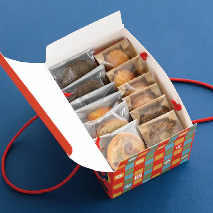 ヘッズ ギフトボックス W240×D160×H110mm 赤 10枚 迎春ギフトボックスバッグ型 HEADS GS-GBBM