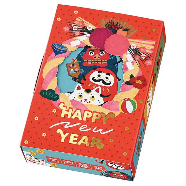 ヘッズ ギフトボックス W122×D183×H50mm 赤 20枚 迎春ギフトボックス HEADS GS-GM