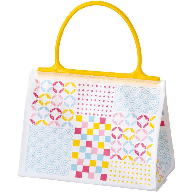 ヘッズ 手提げ袋 W200×D100×H150mm カラフル 20枚 和模様 ハンドル付ギフトバッグ HEADS JTC-MC3B