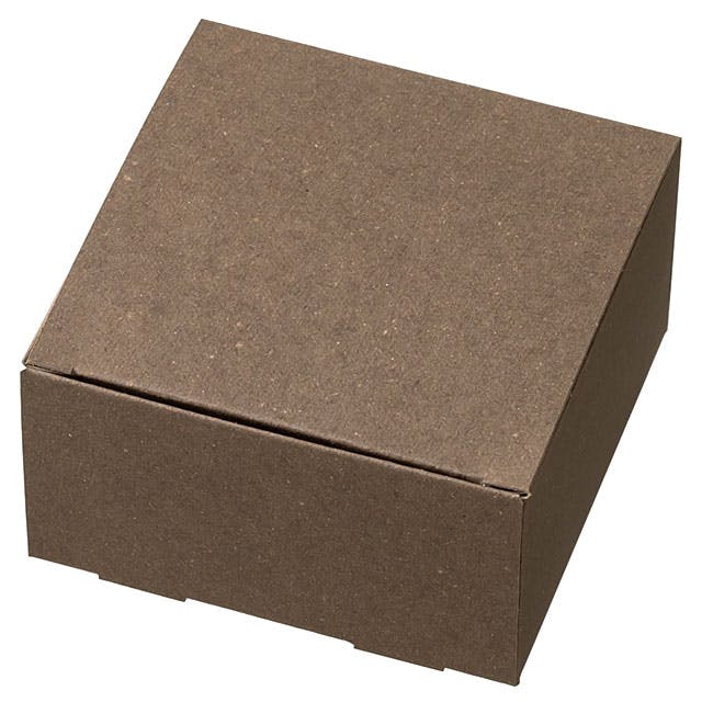 ヘッズ 日本製 ギフトボックス W110×D110×H60mm ブラウン 20枚 無地