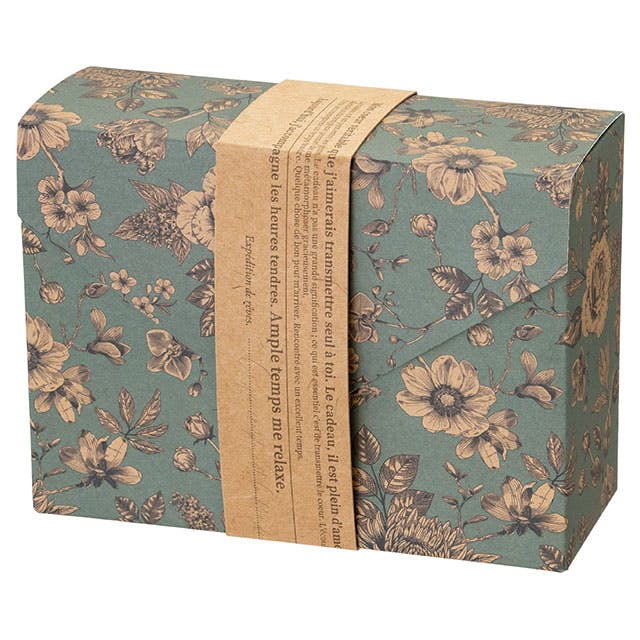 ヘッズ ギフトボックス W130×D50×H95mm 帯紙:W341×H32mm グリーン 10枚 ノスタルジアボックス レター 帯紙 HEADS NOS-GS1