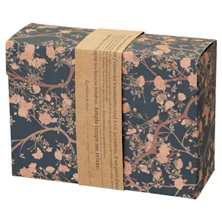 ヘッズ ギフトボックス W130×D50×H95mm 帯紙:W341×H32mm ネイビー 10枚 ノスタルジアボックス レター 帯紙 HEADS NOS-GS2