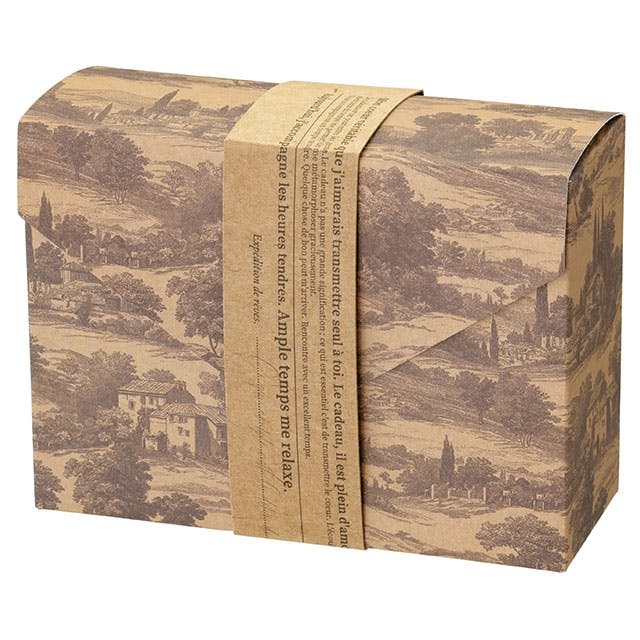 ヘッズ ギフトボックス W130×D50×H95mm 帯紙:W341×H32mm ブラウン 10枚 ノスタルジアボックス レター 帯紙 HEADS NOS-GS4