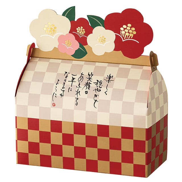 ヘッズ ギフトボックス W200×D90×H235(150)mm 赤/金 10枚 和風ギフトボックス HEADS WA-GBM1