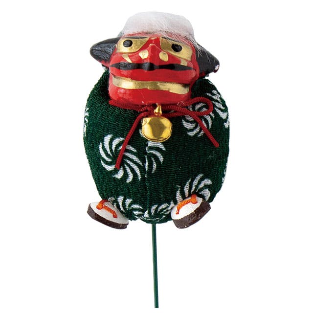 ヘッズ フラワーピック W40×D50×H70(全長270)mm ブラウン 10本 和風ワイヤーピック 獅子舞 HEADS WA-Y14