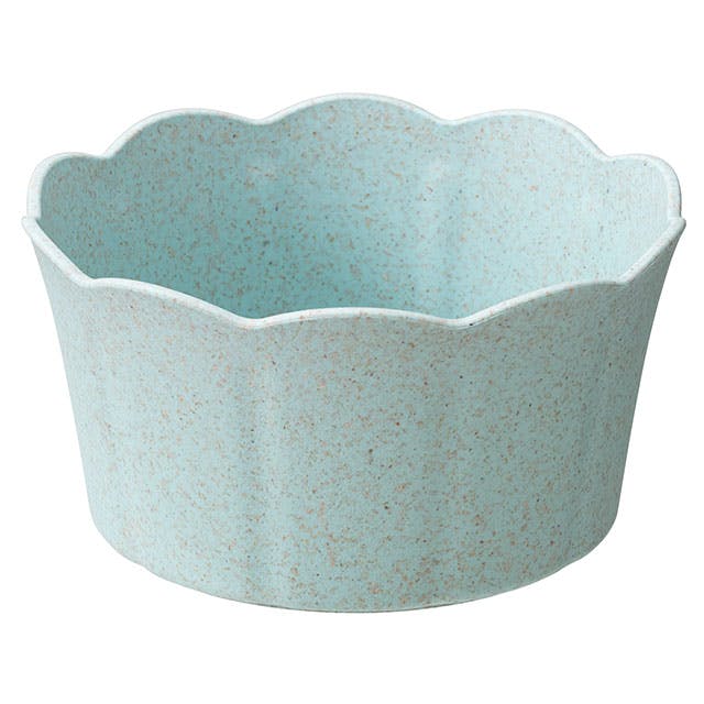 ヘッズ トレイ・カゴ 直径125(98)×H70mm ミントブルー 10個 ウッディクラウドフラワーアレンジポット-M HEADS WDC-POMM