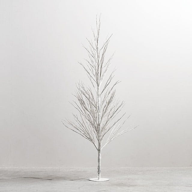 ヘッズ 装飾 W700×D700×H1500mm ホワイト 1個 クリスマスディスプレイライトツリー HEADS X-DLT1