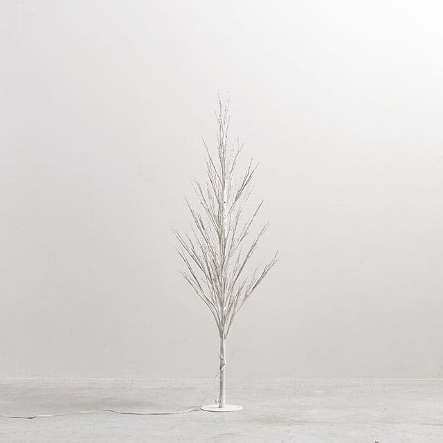 ヘッズ 装飾 W570×D570×H1200mm ホワイト 1個 クリスマスディスプレイライトツリー HEADS X-DLT2