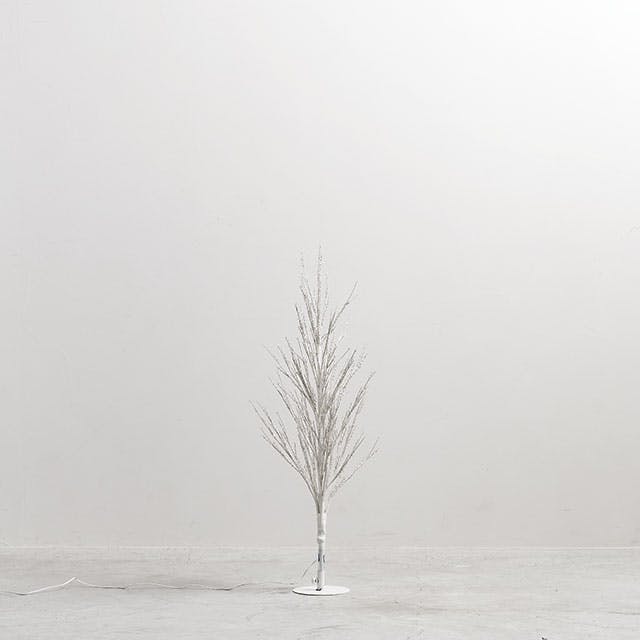 ヘッズ 装飾 W600×D600×H910mm ホワイト 1個 クリスマスディスプレイライトツリー HEADS X-DLT3