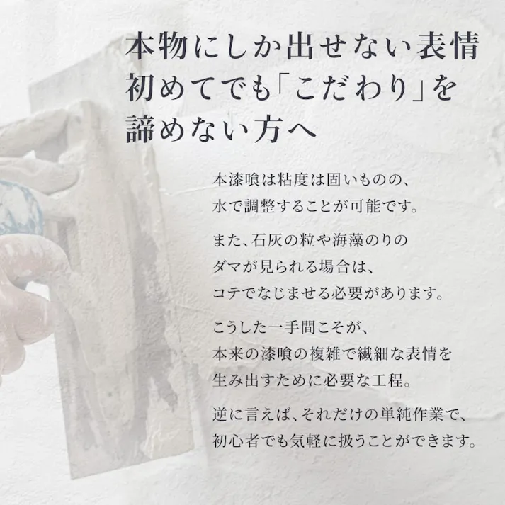 練り漆喰プレミアム ピュアホワイト 4kg