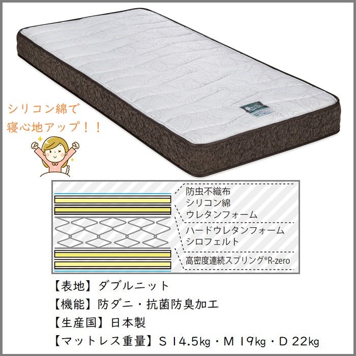 フランスベッド ポルテR-ZERO-400 【送料無料】セミダブル 圧縮ロール