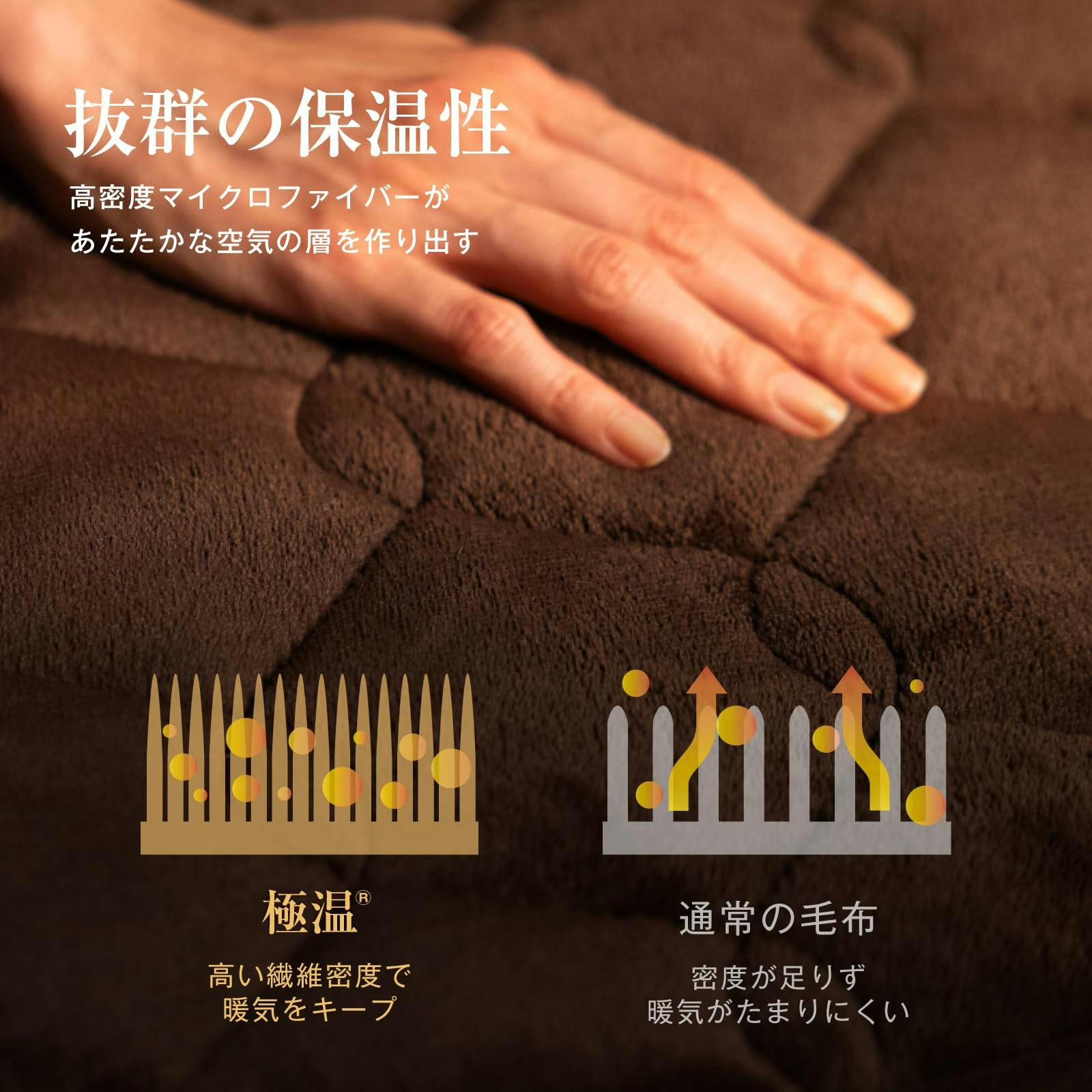 秋冬先取りセール！10％OFF！】送料無料 暖かさ約3倍 極温 敷きパッド
