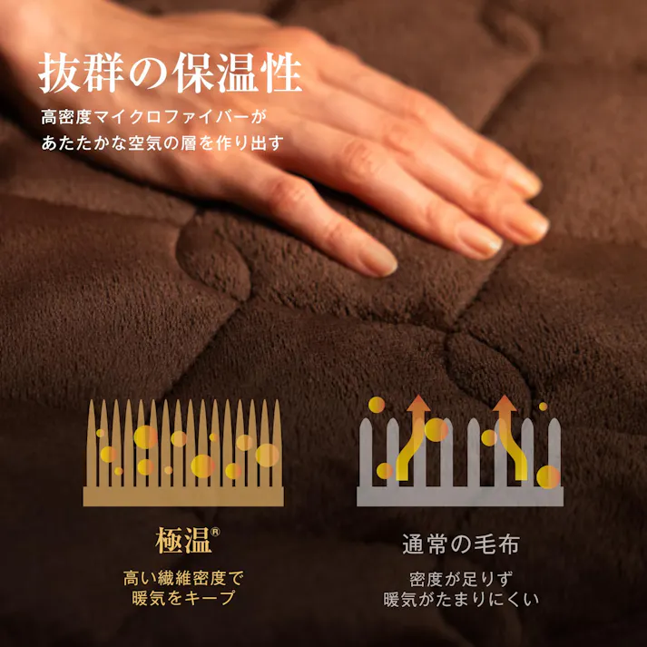 【秋冬先取りセール!10%OFF!】送料無料 暖かさ約3倍 極温 枕パッド 43×63cm対応 洗える 高保温 蓄熱綿 アルミ蒸着 柔らかい チャコール