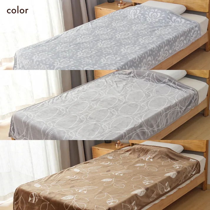 tobest 極温【圧倒的保温力×静電気防止W加工】 毛布 冬用 シングル 厚手 2枚合わせ ふわふわ あったか 冬 吸湿発熱 暖かい 掛け毛布 掛け布団 もこもこ ブランケット 高密度 軽量 洗える 140×200cm ペイズリー/グレー