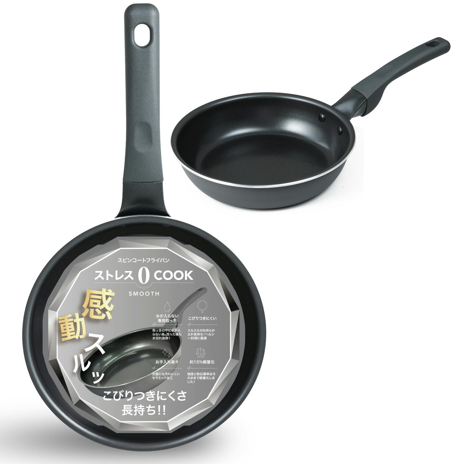驚異的な焦げ付きにくさ】 フライパン 20cm 保証付き こびりつきにくい