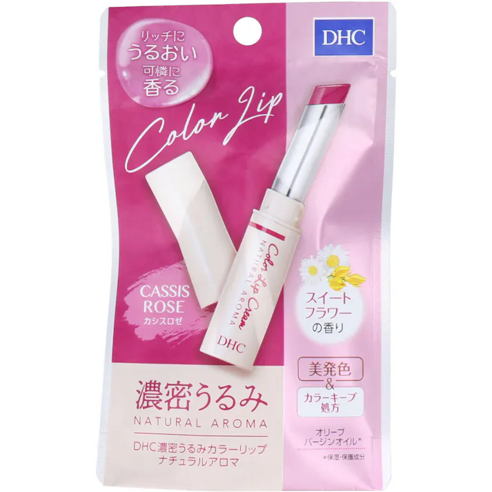 DHC 濃密うるみ カラーリップ ナチュラルアロマ カシスロゼ スイートフラワーの香り 1.5g ×1点【送料込み】 #4511413309988