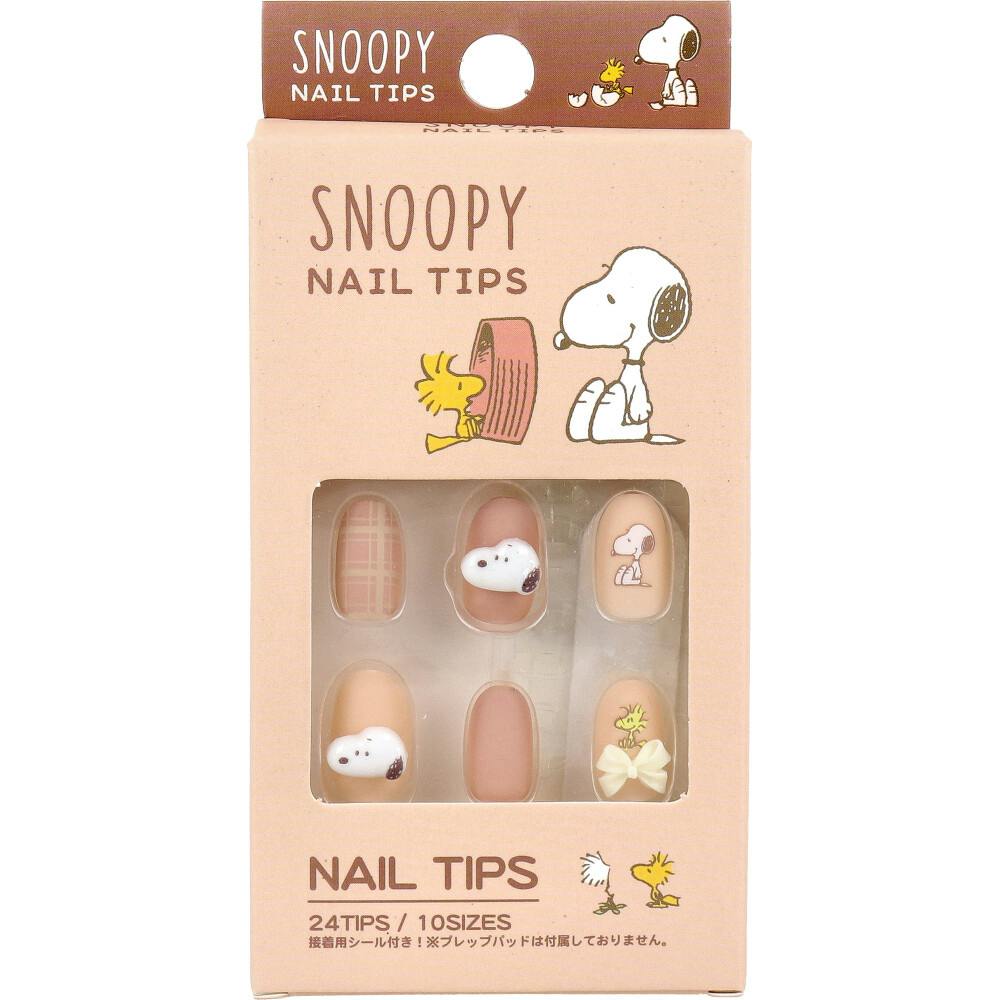 スヌーピー ネイルチップ 24枚入 ×1点【送料込み】 ＃4525636347177