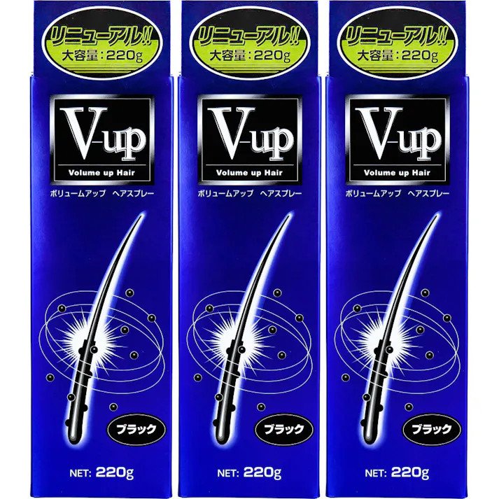 ボリュームアップ ヘアスプレー ブラック 220g×3個セット ×1点【送料込み】 #4530896201862
